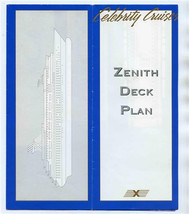 Celebrity Cruise Lines Zenith Deck Plan - £13.77 GBP