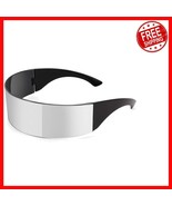Unisex Punk Style Cyber Visor Sunglasses with UV400 Protection - 80s Fut... - $518.64 MXN