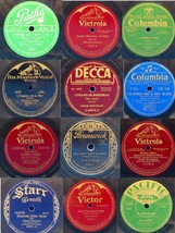 Random Lot Of 10 - 1930s - 1950s (Sung In) French 78 Rpm Records Free Shipping - £38.92 GBP