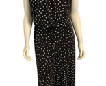 London Times Woman Black with White Polka Dots Sleeveless Jumpsuit Size 22W - £37.52 GBP