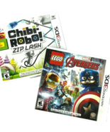 Nintendo 3DS Lego Marvel Avengers + Chibi-Robo! Zip Lash Game Cartridges... - £15.16 GBP