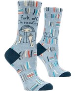 Blue Q Women&#39;s Funny Crew Socks F**k Off I&#39;m Reading Socks Women shoe si... - $18.98 CAD