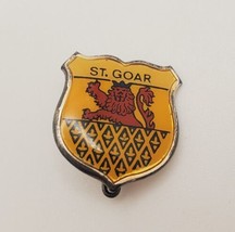 ST. GOAR Sankt Goar Germany Shield Crest Lapel Hat Pin Tie Tack Pinback ... - $19.60
