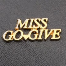 Miss Go Give Pin Gold Tone Mary Kay - $8.95