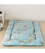 Flowers Blue Futon Tatami Mat Japanese Futon Mattress Idea Present for K... - £101.26 GBP