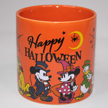 Disney Mickey Mouse And The Gang Happy Halloween Coffee Mug Orange Tea C... - £9.88 GBP