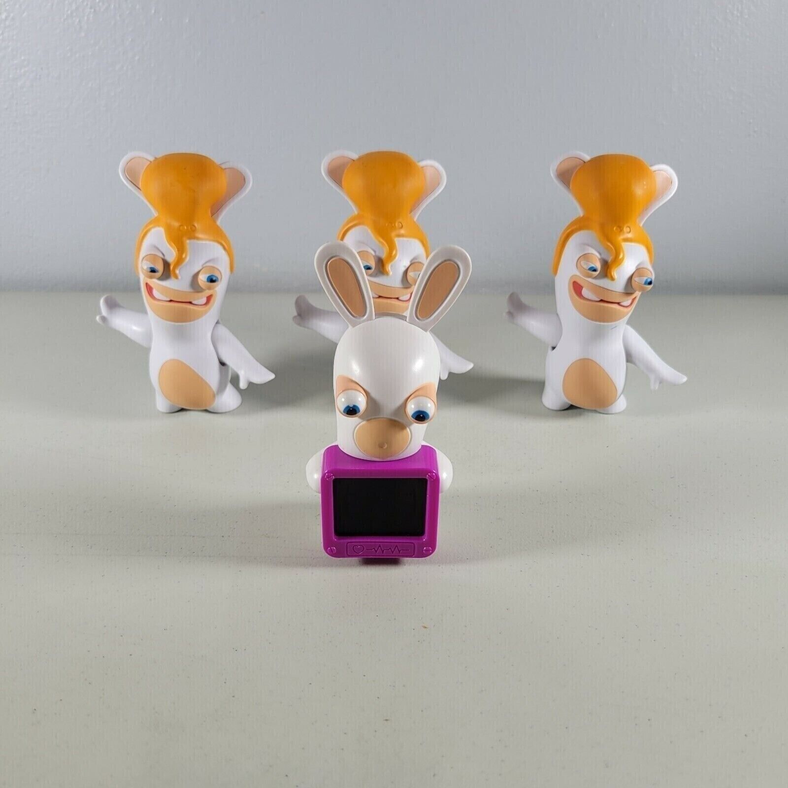 Rabbids Toy Figures Lot of 4 Rabbits Invasion 2019 Burger King As Shown - $9.98