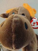 Ty Pillow Pals Antlers The Brown Moose With Orange Antlers Pillow Pal (Slight Re - £9.37 GBP