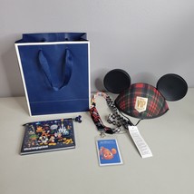 Disney World Mickey Ears Autograph Book Pen VIP Tours Plaid 50th Anniver... - $44.99