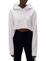 NWT Helmut Lang Welcome To Helmut Lang Cropped Hoodie White - S - £129.79 GBP