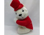 Vintage Valentine Bear Concierge Red Top Hat And Vest Stuffed Animal Plu... - $19.24