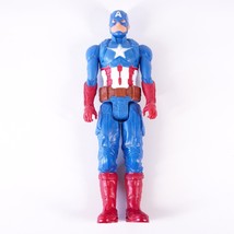 12&quot; Captain America Action Figure Titan Hero Series Avengers Marvel Hasbro 2013 - £7.34 GBP