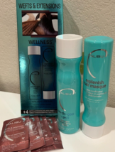 Malibu C Wefts &amp; Extensions Wellness Shampoo 9oz &amp; Conditioner 9oz  +4 Remedies - £19.84 GBP
