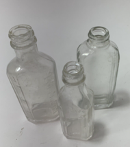 Vintage Glass Medicine 3ii and 3i Bottles Unbranded Medicine Bottles - £7.87 GBP