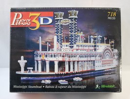 PUZZ-3D Wrebbit 718 Pieces Mississippi Steamboat Puzzle - P3D-908 - New! - $19.99