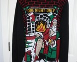 Ugly Christmas sweater One Night Only Black/Red Green Size XXL Santa Cla... - $41.46