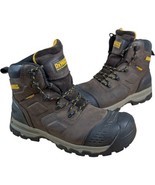 DEWALT Manvel Work Boots Composite Toe Mens 7 Wide Waterproof Brown DXWP... - $79.20
