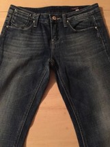 Vigoss Women&#39;s Jeans Distressed Boot Cut Stretch Jeans Size 3 X 31  - £22.94 GBP