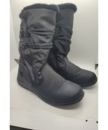Women&#39;s TOTES Judy Black Zip Boots Rain Snow 7.5 - £22.19 GBP