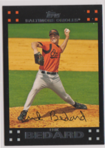 Erik Bedard Baltimore Orioles Pitcher 2007 Topps Card # 533 excellent - $1.56