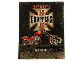 &quot;Foxworthy&#39;s Redneck Choppers&quot;, Metal Ad Poster, Garage/Man Cave, Good C... - £7.53 GBP