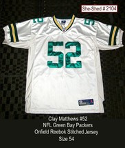 Green Bay Packers Clay Matthews 52 Onfield Reebok Official NFL Jersey - Sz 54 - £23.87 GBP