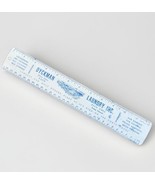 1960 Dyckman Laundry Inc Glen Cove Long Island Promotional Metal Ruler - £39.54 GBP