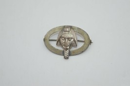 Early Vintage Jewelry Japanese Samurai Head BROOCH PIN  - £10.43 GBP