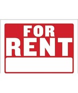 2 For Rent Sign Door, Car, House, Boat Red &amp; White, (12&quot; x 8&quot;) - $110.42 MXN