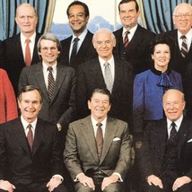 The Reagan Cabinet February 1983 Vintage Postcard Ronald Bush Republicans - £7.86 GBP
