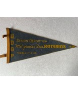 Vintage Mexican Puebla University Gratitude Rotary Club Pennant Flag 6&quot; ... - €16,23 EUR