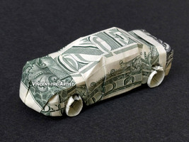 CAR Money Origami Dollar Bill Vehicle Sedan Automobile Auto Cash Sculptors Bank  - £112.25 GBP