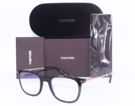NEW TOM FORD TF 5904-B 005 CLEAR GREY GOLD AUTHENTC FRAMES EYEGLASSES 50-21 - $355.30
