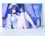 Raiden Waifu Card Anime Silver Glitter Girl Wall Art Oversized Board A5 - $22.76