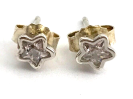 Authentic PANDORA Sparkling Star Stud Earrings CZ 290597CZ, New - £37.24 GBP