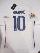Kylian Mbappe France Nations League Match Slim White Away Soccer Jersey 2020-21 - £79.93 GBP