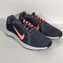 Nike Downshifter 8 Womens Gray Coral Running Shoes Lace Up Size 6.5 M 908994-005 - £31.65 GBP