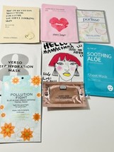 8x Sheet Mask Facial Lot/Set, Purlisse, Glam Up, Pacifica, Verso, Erno L... - $11.50