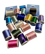 Sulky Thread Rayon Lot of 17 with Extra Spools Various Colors Embroidery... - $17.82