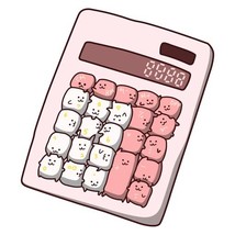 Pink Catculator cat Kawaii Key Board Vinyl Decal Sticker UV &amp; Water Proo... - $109.41 MXN
