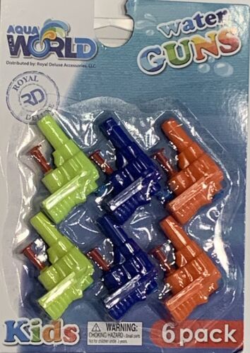 Aqua World Kids Water Guns Summer Fun Outdoor Toy Parties Giveaways Favo... - $2.95