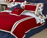 Tommy Hilfiger American Classic Red 4P Queen duvet Cover Shams Pillow - $207.31