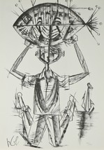 &quot;Fishing&quot; by Yossi Stern Signed Limited Edition of 200 Lithograph Print - $84.03