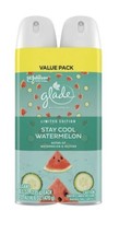 (2) Glade Air Freshener Spray Stay Cool Watermelon Limited Edition Summer Spring - £9.84 GBP