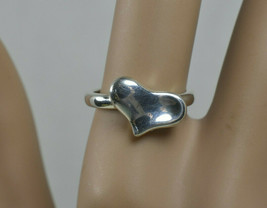 Beautiful Angela Cummings Wavy Heart Ring Sz 6.25 Very Rare Sterling Silver - $372.39