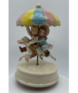 Otagiri OMC Japan Music Box Plays “Carousel Waltz” Gibson Cards 1983 Vin... - $18.99