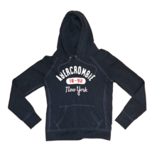 Abercrombie &amp; Fitch Sweater Girls Medium Dark Blue Pullover Hoodie Kid Y... - $9.79