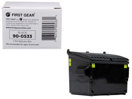 Refuse Trash Bin Black 1/34 Diecast Model by First Gear - £18.74 GBP