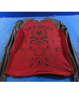 NEW DISCONTINUED ZOO YORK RED AND GRAY LONG SLEEVE GRAPHIC SHIRT MENS ME... - $34.95 CAD