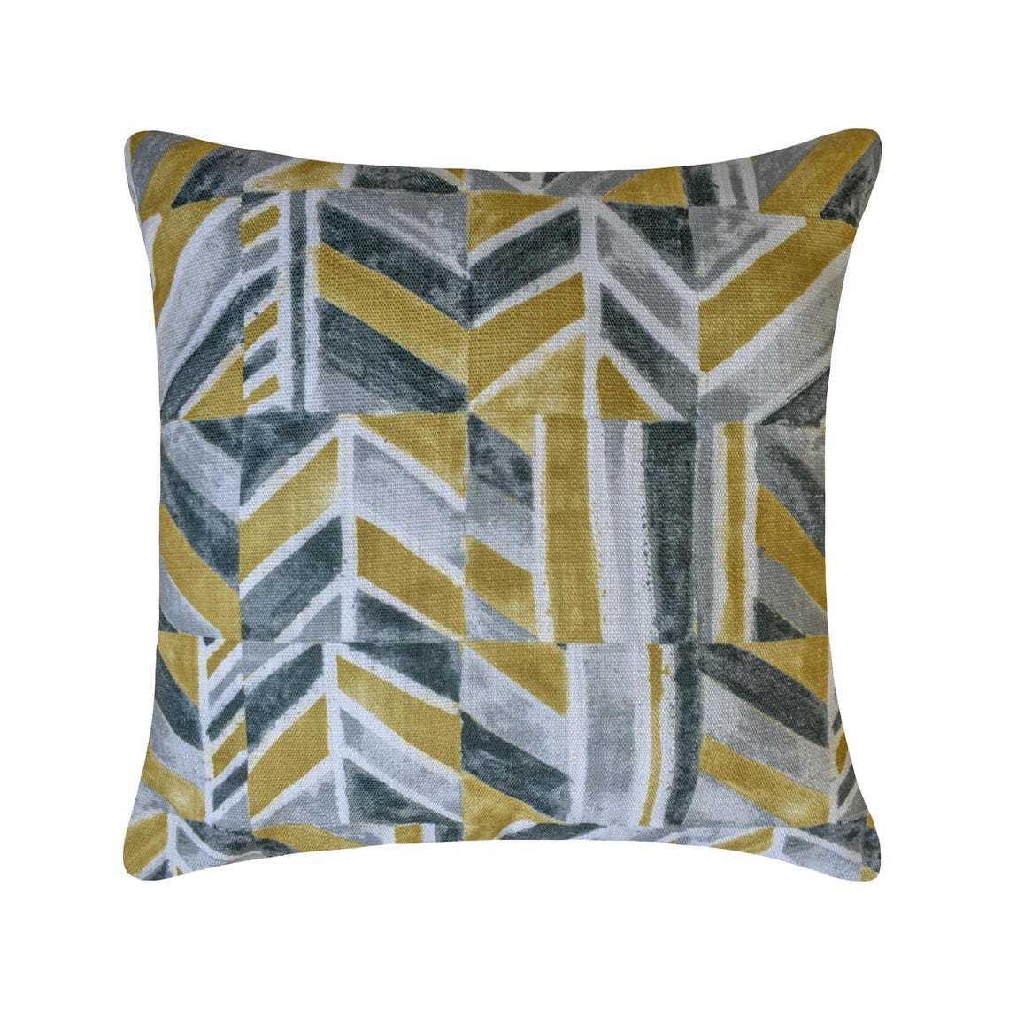 Merger - Chartreuse Green Cotton Canvas Throw Pillow Cover - $27.47+